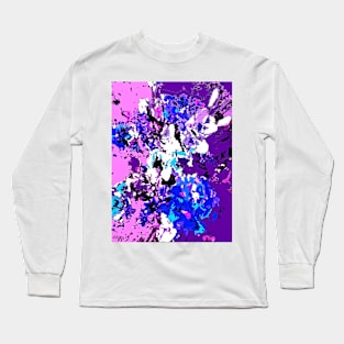 Deep Purple Abstract Long Sleeve T-Shirt